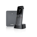 YEALINK TELEFONO CORDLESS DECT IP 8 ACCOUNT VOIP, 8 CHIAMATE, DISPLAY A COLORI, 35 ORE IN CHIAMATE