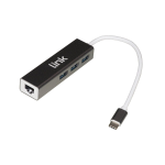 LINK HUB USB-C 3 PORTE USB 3.0 + GIGABIT