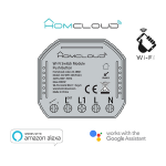 Homcloud Modulo Pulsante&Interruttore 1CH Wi-Fi da incasso