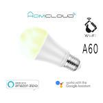 Homcloud Lampadina Wi-Fi + Bluetooth Bianco CCT E27 A60 dimm