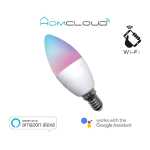 Homcloud Lampadina Wi-FI RGB + Bianco caldo E14 C37 dimmerabile