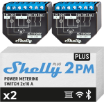 Shelly Plus 2PM DOUBLE PACK - Smart Relay 16A AC/DC WiFi