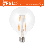 Lampada Filamento Globo Ã˜9,5cm - 6W 2700K E27 600LM