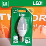 Luce Calda - 3000K Lampada Oliva BLISTER - 5,5W 3000K E14