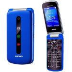 BRONDI PRESIDENT BLU METAL 3" FEATURE PHONE CLAMSHELL