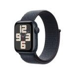 Apple Watch SE (GPS) - 2ª generazione - 40 mm - midnight aluminum - smartwatch con sport loop - nylon morbido a doppio strato - inchiostro - dimensione del polso: 130-200 mm - 32 GB - Wi-Fi 4, Bluetooth - 26.4 g