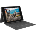 Logitech Rugged Folio - Custodia tastiera e carta - Apple Smart connector - QWERTY - italiana - per Apple 10.2-inch iPad (7^ generazione, 8^ generazione, 9^ generazione)