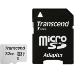 Transcend 300S - Scheda di memoria flash (adattatore in dotazione) - 32 GB - UHS-I U1 / Class10 - UHS-I microSDHC