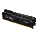 Kingston FURY Beast - DDR4 - kit - 16 GB: 2 x 8 GB - DIMM 288-PIN - 3200 MHz / PC4-25600 - CL16 - 1.35 V - senza buffer - non ECC - nero