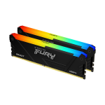 Kingston FURY Beast RGB - DDR4 - kit - 16 GB: 2 x 8 GB - DIMM 288-PIN - 3600 MHz / PC4-28800 - CL17 - 1.35 V - senza buffer - non ECC - nero