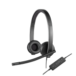 Logitech USB Headset H570e - Cuffie con microfono - over ear - cablato