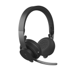 Logitech Zone Wireless - Cuffie con microfono - over ear - Bluetooth - senza fili - eliminazione rumore attivata - isolamento dal rumore - grafite - Certificato per i team Microsoft