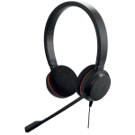 Jabra Evolve 20 MS stereo - Cuffie con microfono - over ear - cablato - USB-C - isolamento dal rumore