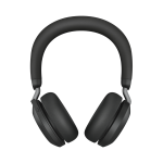 Jabra Evolve2 75 - Cuffie con microfono - over ear - Bluetooth - senza fili - eliminazione rumore attivata - USB-A - isolamento dal rumore - nero - Certificato per i team Microsoft