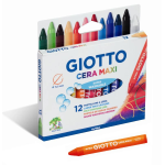 CF12PASTELLI GIOTTO CERA MAXI