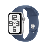 Apple Watch SE GPS 44mm Argento Cassa Alluminio con Denim Sport Band - M/L