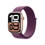 Apple Watch Series 10 GPS 42mm Rose Oro Cassa Alluminio con Plum Sport Loop