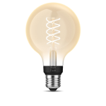 Philips Hue White - Lampadina con filamento LED - forma: G93 - E27 - 7 W (equivalente 40 W) - luce bianca calda - 2100 K