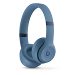 Beats Solo 4 - Cuffie con microfono - over ear - Bluetooth - senza fili - jack 3,5 mm, USB-C - isolamento dal rumore - blu ardesia