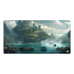 SHARKOON SKILLER SGP40 D6 MOUSEPAD TAPPETINO GAMING 1000 x 500 x 3 MM LAGUNA VERDE