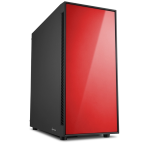 Sharkoon AM5 Silent Red Middle Tower No Power MinITX/mATX/ATX Nero/Rosso