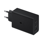 CARICA DA RETE SAMSUNG TRIO (2USB-C+1USB-A) 65W PD (NO CAVO) BLACK