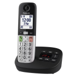 PANASONIC KX-TGU430EXB BLACK DECT CON PULSANTI GRANDI ED AUDIO POTENZIATO CON SEGRETERIA