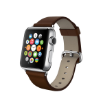 CINTURINO LEATHER APPLE WATCH/2/3/4/5/6/SE 38 MM. BROWN