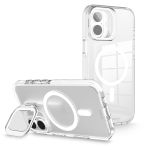 COVER E CUSTODIE CUST. MAG IMPACT PER APPLE IPH 16 PLUS TRASP. / WHITE