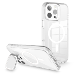 COVER E CUSTODIE CUST. MAG IMPACT PER APPLE IPH 16 PRO MAX TRASP. / WHITE