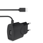 CARICATORI DA RETE CARICA DA RETE SLIM 10W MICRO-USB + 1 USB BLACKÂ°