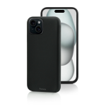 COVER E CUSTODIE CUST. TPU BLACK 0,6 MM. PER APPLE IPH 15 PLUS BLACK