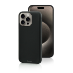 COVER E CUSTODIE CUST. TPU BLACK 0,6 MM. PER APPLE IPH 15 PRO MAX BLACK