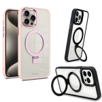 CUST. MAG STAND PER APPLE IPH 15 PRO MAX TRASP. / PINK