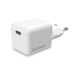 CARICA DA RETE 1 PD (TYPE-C) MINI 20W SPEED CHARGE WHITE^^Â°