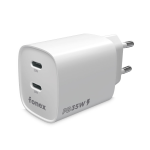 CARICA DA RETE 2 PD (TYPE-C) 35W GaN SPEED CHARGE WHITE^^Â°