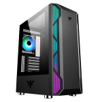 CASE ITEK M.TOWER "VERTIBRA X210" GAMING 2*USB3, 12cm fan ARGB, Trasp Wind, - ITGCAVX210