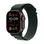 Apple Watch Ultra 2 GPS + Cellular 49mm Cassa Titanio Nero con Verde Scuro Alpine Loop - Small