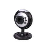 WEBCAM HD 640x480 CON MICROFONOE LUCE LED USB2.0 NERO cod.33861