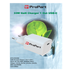 ProPart Carica Batterie GaN 33W PD 1 Output USB-C