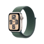 Apple Watch SE GPS 40mm Galassia Cassa Alluminio con Cinturino Sport Loop Lago Verde