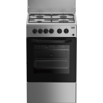 BEKO CUCINA A GAS 4 BRUCIATORI FORNO ELETT.54LT 50X50 SILVER CSS42014FS