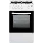 BEKO CUCINA A GAS 4 BRUCIATORI FORNO GAS 54LT 50X50 BIANCO CSG42001FW