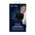 CELLY BUZ 1TRUE WIRELESS AURICOLARI BLUETOOTH CON BOX DI RICARICA NERO