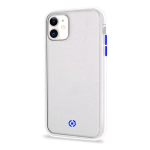 CELLY iPHONE 11 COVER IN TPU CON RETRO OPACO TRASPARENTE E TASTI IN COLORI A CONTRASTO BIANCO