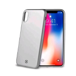 CELLY iPHONE X/XS COVER IN TPU EFFETTO OPACO SILVER