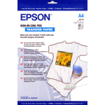 EPSON CARTA FOTGRAFICA SPECIALE IRON ON PER STAMPA SU TESSUTO CON TRASFERIMENTO TERMICO 210X297 mm 124GR 10 FOGLI BIANCO