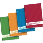 PIGNA QUABLOCK BLOCCO COLLATO A4 80 GR QUADRETTI 5 M COLORE BLU 50 FOGLI CONF 5 Pz.