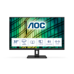 MONITOR AOC ESSENTIAL LINE U32E2N 31.5" UHD 4K LED VA FORMATO 16:9 CONTRASTO 2.500:1 2xHDMI 1xDISPLAY PORT COLORE NERO GARANZIA ITALIA