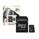 KINGSTON MEMORY MICRO SDXC 64G CLASS10 + SD ADAPTER°
